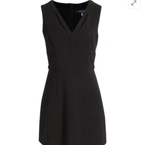 French Connection Whisper V-Neck Cutout Dress